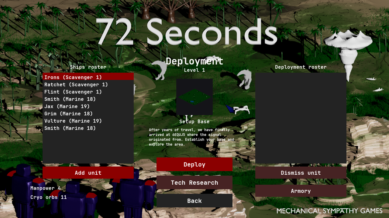 Mission picker page